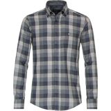 CASA MODA Sport casual fit overhemd, dobby, groen geruit