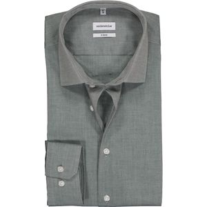 Seidensticker x-slim fit overhemd, grijs 44
