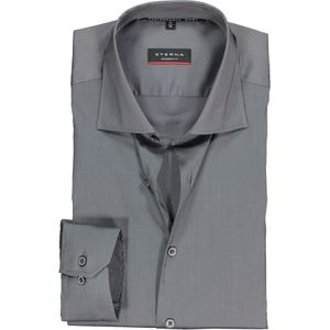 ETERNA modern fit overhemd, superstretch lyocell heren overhemd, antraciet grijs 38