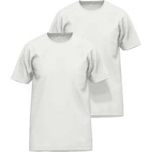 BUGATTI heren slim fit T-shirt met O-hals (1-pack), wit -  Maat: L