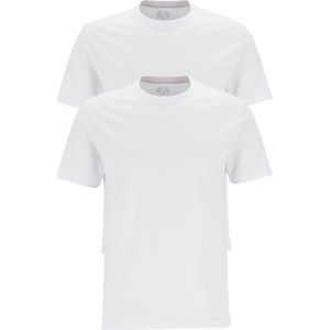 Ceceba heren T-shirts regular fit (2-pack), O-hals, wit -  Maat: 3XL