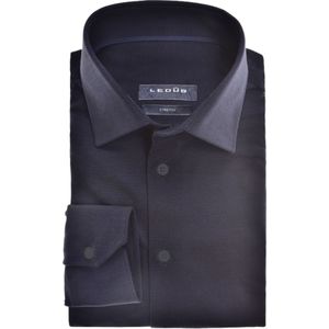 Ledub slim fit overhemd, donkerblauw