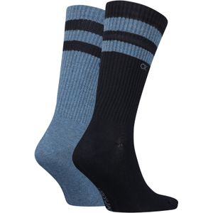 Calvin Klein - Sportsokken - Blauw - 2-pack - Slijtvast Katoen