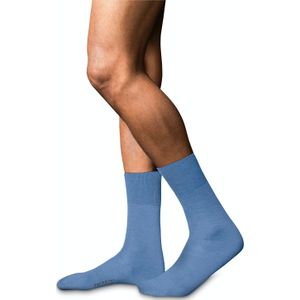 FALKE No. 6 Finest Merino & Silk herensokken, ijsblauw (arcticblue)