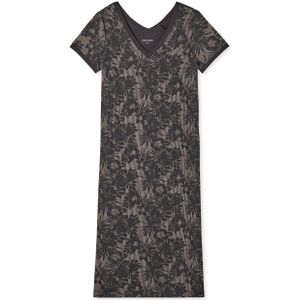 SCHIESSER selected! premium inspiration T-shirt, dames slaapshirt korte mouw V-hals multicolour