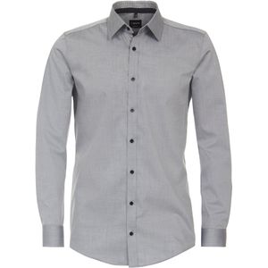 VENTI body fit overhemd, mouwlengte 72 cm, popeline, grijs