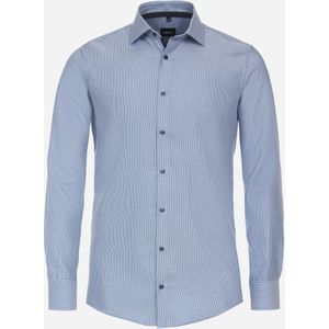 VENTI modern fit overhemd, dobby, blauw 45