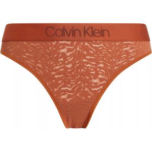 Calvin Klein dames thong (plus) (1-pack), string, oranje -  Maat: 3XL
