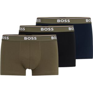 HUGO BOSS Power trunks (3-pack), heren boxers kort, multicolor (set met verschillende kleuren) -  Maat: L