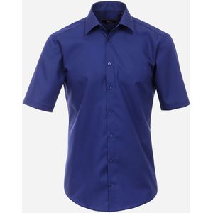VENTI modern fit overhemd, korte mouw, popeline, blauw 45