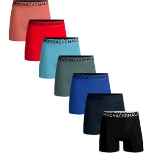 Muchachomalo boxershorts, heren boxers normale lengte (7-pack), 7-pack Light Cotton Solid -  Maat: M