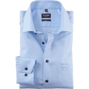 OLYMP Luxor modern fit overhemd, structuur, lichtblauw