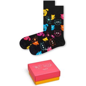 Happy Socks Cat VS Dog Gift Box (2-pack), unisex sokken in cadeauverpakking - Unisex - Maat: 41-46