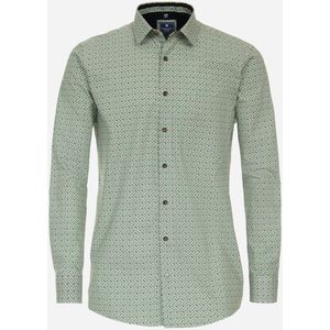 3 voor 99 | Redmond comfort fit overhemd, popeline, groen dessin