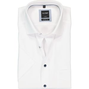 OLYMP Luxor modern fit overhemd, korte mouw, wit poplin 44