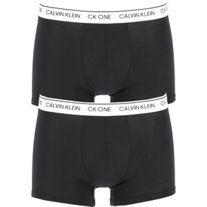 Calvin Klein CK ONE Cotton trunk (2-pack), heren boxer normale lengte, zwart -  Maat: M