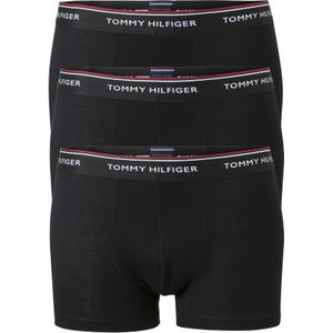 Tommy Hilfiger trunks (3-pack), heren boxers normale lengte, zwart