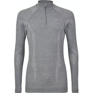 FALKE heren lange mouw shirt Wool-Tech, thermoshirt, grijs (grey-heather) -  Maat: L