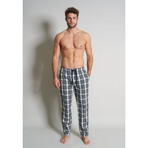 TOM TAILOR heren pyjama- of loungebroek, middengroen geruit