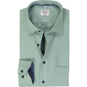 MARVELIS modern fit overhemd, mouwlengte 7, structuur, groen