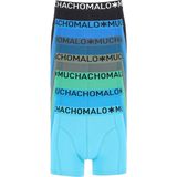 Muchachomalo heren boxershorts (7-pack), light cotton solid, zwart, blauw, groen -  Maat: S