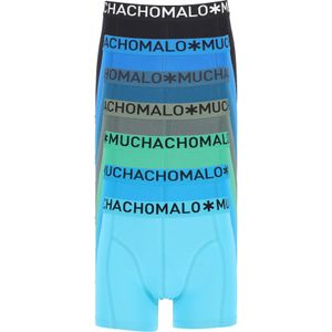 Muchachomalo heren boxershorts (7-pack), light cotton solid, zwart, blauw, groen -  Maat: S