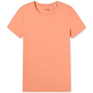 SCHIESSER - Mix+Relax - T-shirt - Perzik Oranje - Korte Mouw, Ademend, Comfortabele Ronde Hals