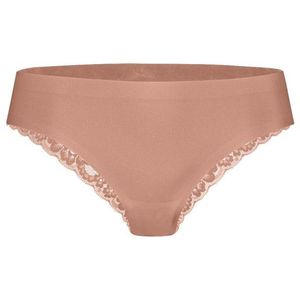 TEN CATE Secrets women brazilian met kant (1-pack), dames slip lage taille, roze bruin -  Maat: XL