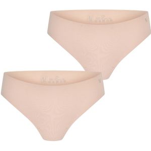 RJ Bodywear RJ dames Invisible Sousse dames string (2-pack), lichtbruin