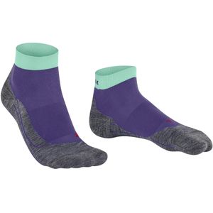 FALKE RU4 Endurance Short dames running sokken kort, paars (amethyst)