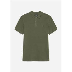 Marc O'Polo shaped fit polo - heren poloshirt korte mouw - olijfgroen