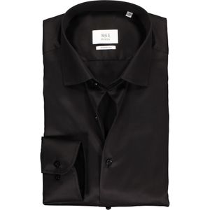 ETERNA 1863 modern fit premium overhemd, 2-ply twill heren overhemd, zwart 48
