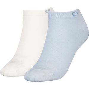 Calvin Klein Sneaker (2-pack), dames enkelsokken, blauw