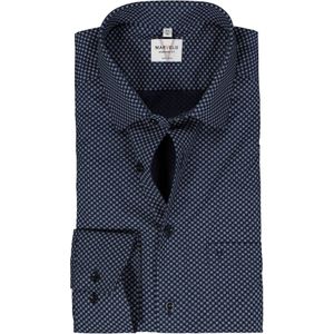 MARVELIS - Modern Fit - Overhemd - Donkerblauw - Popeline