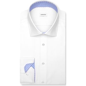 Seidensticker - Businessoverhemd - Wit - Slim Fit - Lange Mouwen - Kentkraag