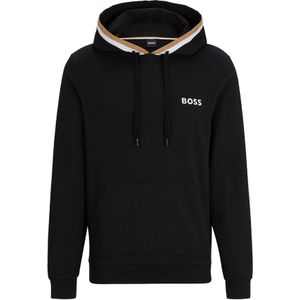 BOSS Iconic hoodie, heren lounge trui met capuchon, zwart -  Maat: XL