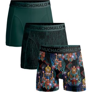 Muchachomalo boxershorts, heren boxers normale lengte (3-pack), Myth Indo -  Maat: XXL