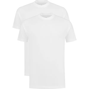 VENT wijd model T-shirt O-hals (2-pack), wit -  Maat: XXL