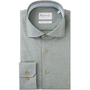 Michaelis slim fit heren overhemd, twill, groen