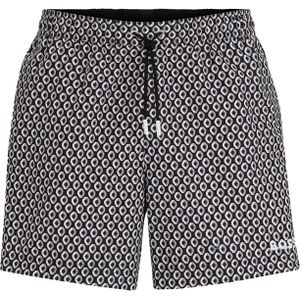 HUGO BOSS Vibe swim shorts, heren zwembroek, zwart dessin