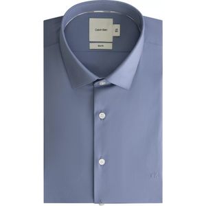 Calvin Klein slim fit overhemd, popeline, middenblauw