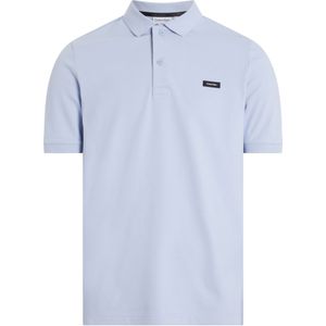 Calvin Klein Stretch Pique Slim Polo, heren poloshirt, lichtblauw - Maat: S