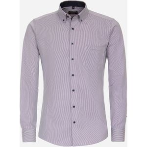 3 voor 99 | Redmond comfort fit overhemd, popeline, paars mini dessin 41/42