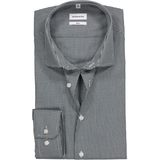 Seidensticker - Slim Fit - Overhemd - Donkerblauw - Geruit