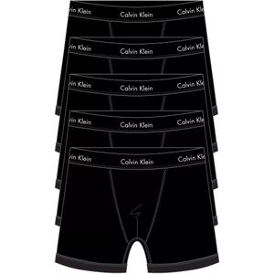 Calvin Klein Trunk (5-pack), heren boxers normale lengte, zwart -  Maat: XL