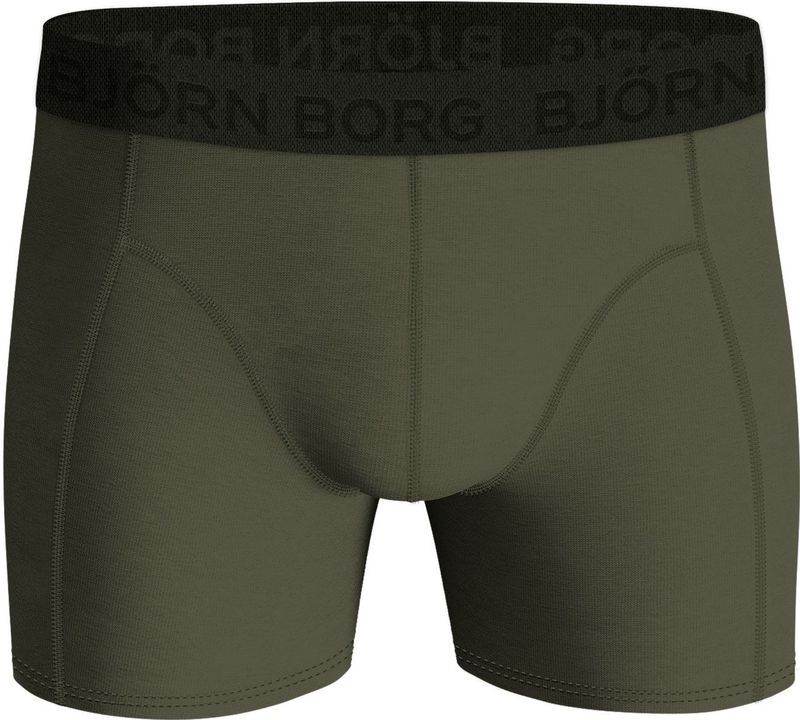 Bjorn Borg Cotton Stretch boxers, heren boxers normale lengte (1-pack), groen