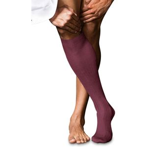 FALKE No. 10 Pure Fil d'Ecosse heren kniekousen, paars (plum pie)