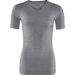FALKE dames T-shirt Wool-Tech Light, thermoshirt, grijs (grey-heather) -  Maat: XL