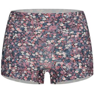 TEN CATE Secrets women shorts (1-pack), dames Shorts middelhoge taille, roze met paars bloemtjes -  Maat: L