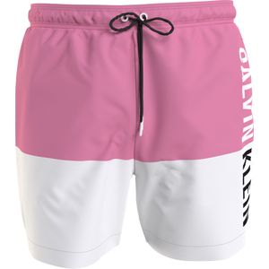 Calvin Klein Medium Drawstring swimshort, heren zwembroek, roze -  Maat: L